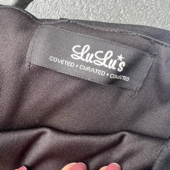 LuLu’s 2 piece cami top & skirt. Black size M - Picture 12 of 12